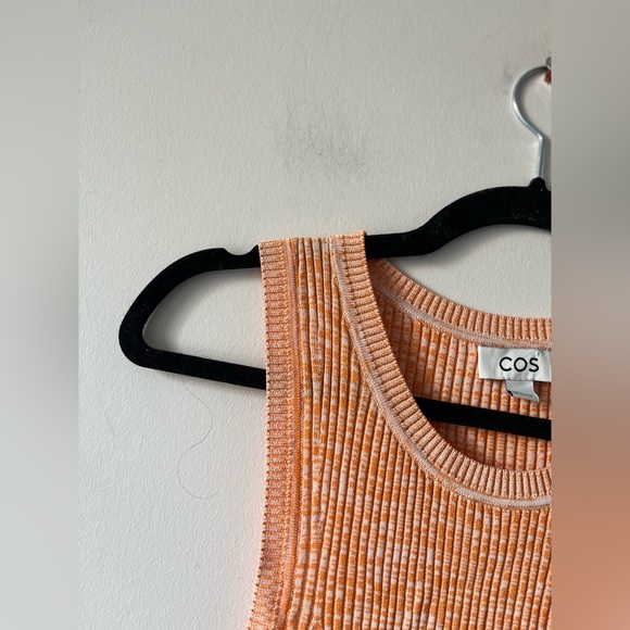 COS Tangerine Ribbed Tank Top - Picture 5 of 10